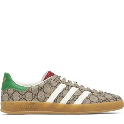 adidas x gucci gazelle 'beige and ebony gg supreme canvas'|adidas x gucci jewelry.